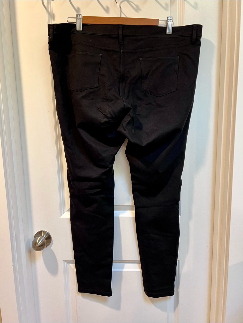 J.Crew Gigi Pant Black Size‎ 16 Slim Leg Ponte Knit Work Office Minimalist - Picture 3 of 7